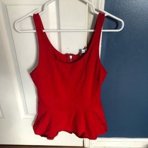Red Peplum EXPRESS top
